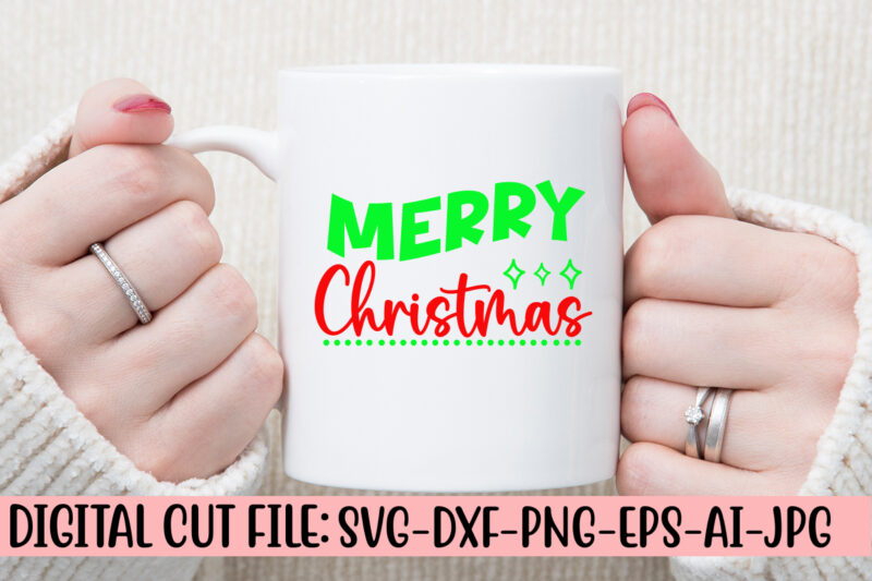 Merry Christmas SVG Cut File