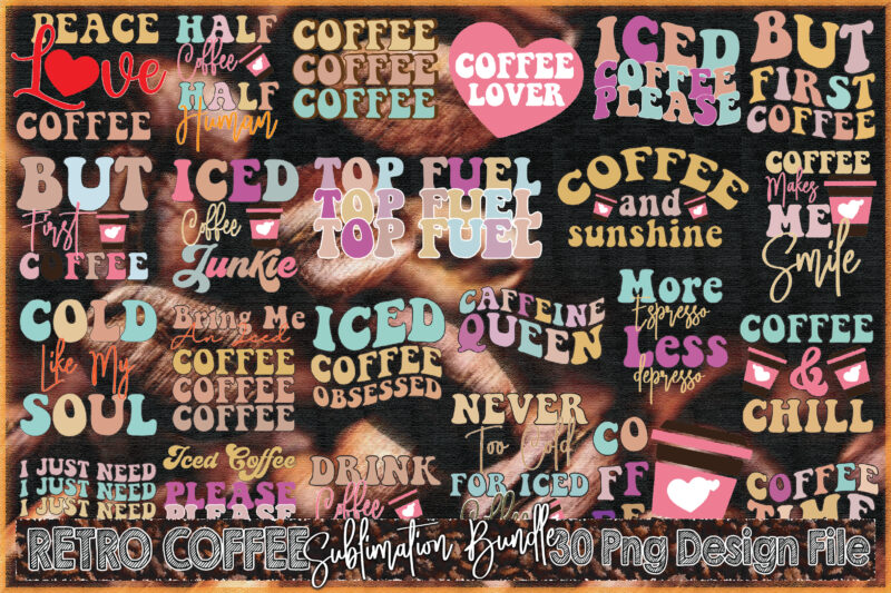 Retro Coffee Sublimation Bundle