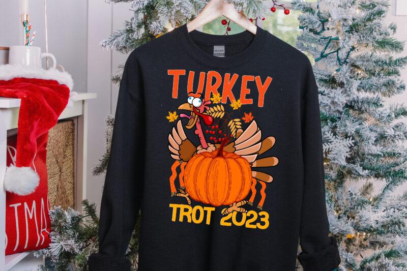 turkey trot 2023 T-Shirt Design ,turkey trot 2023 SVG Cut File , fall t-shirt design, fall t-shirt designs, fall t shirt design ideas, cute fall t shirt designs, fall festival