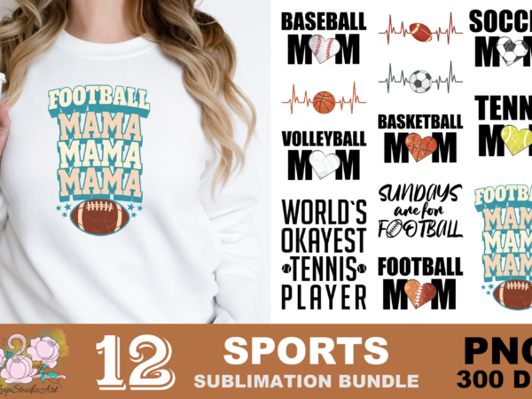 Sport mom sport heartbeat png sublimation design