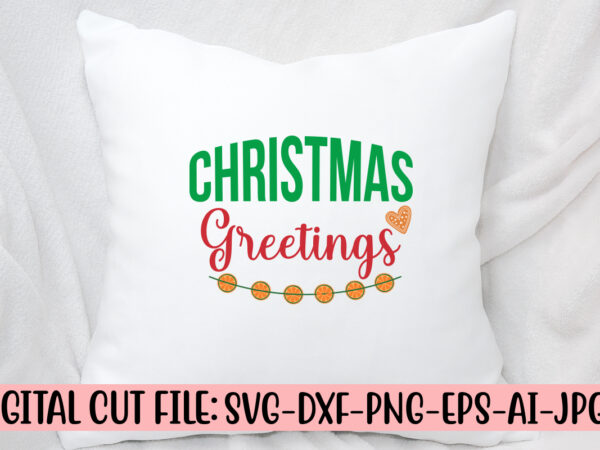 Christmas greetings svg design