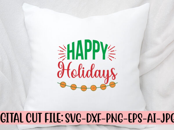 Happy holidays svg design