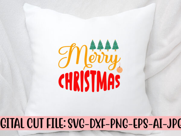 Merry christmas svg cut file t shirt designs for sale