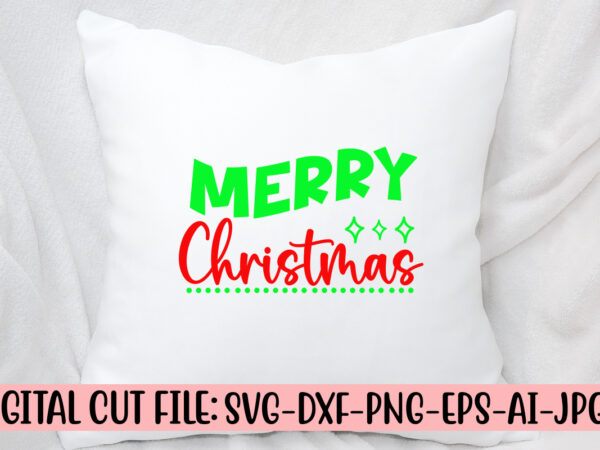 Merry christmas svg cut file t shirt designs for sale