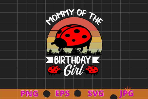 Ladybug Cartoon PNG & SVG Design For T-Shirts