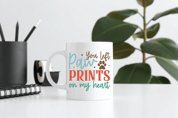 You left paw prints on my heart t shirt design