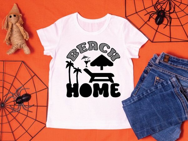 Beach home t shirt template