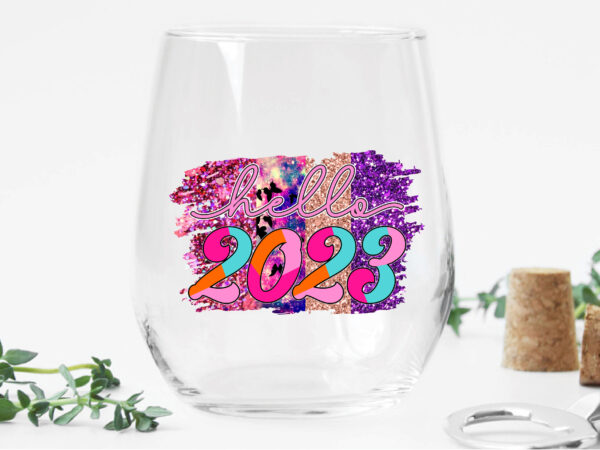 Hello 2023 sublimation graphic t shirt