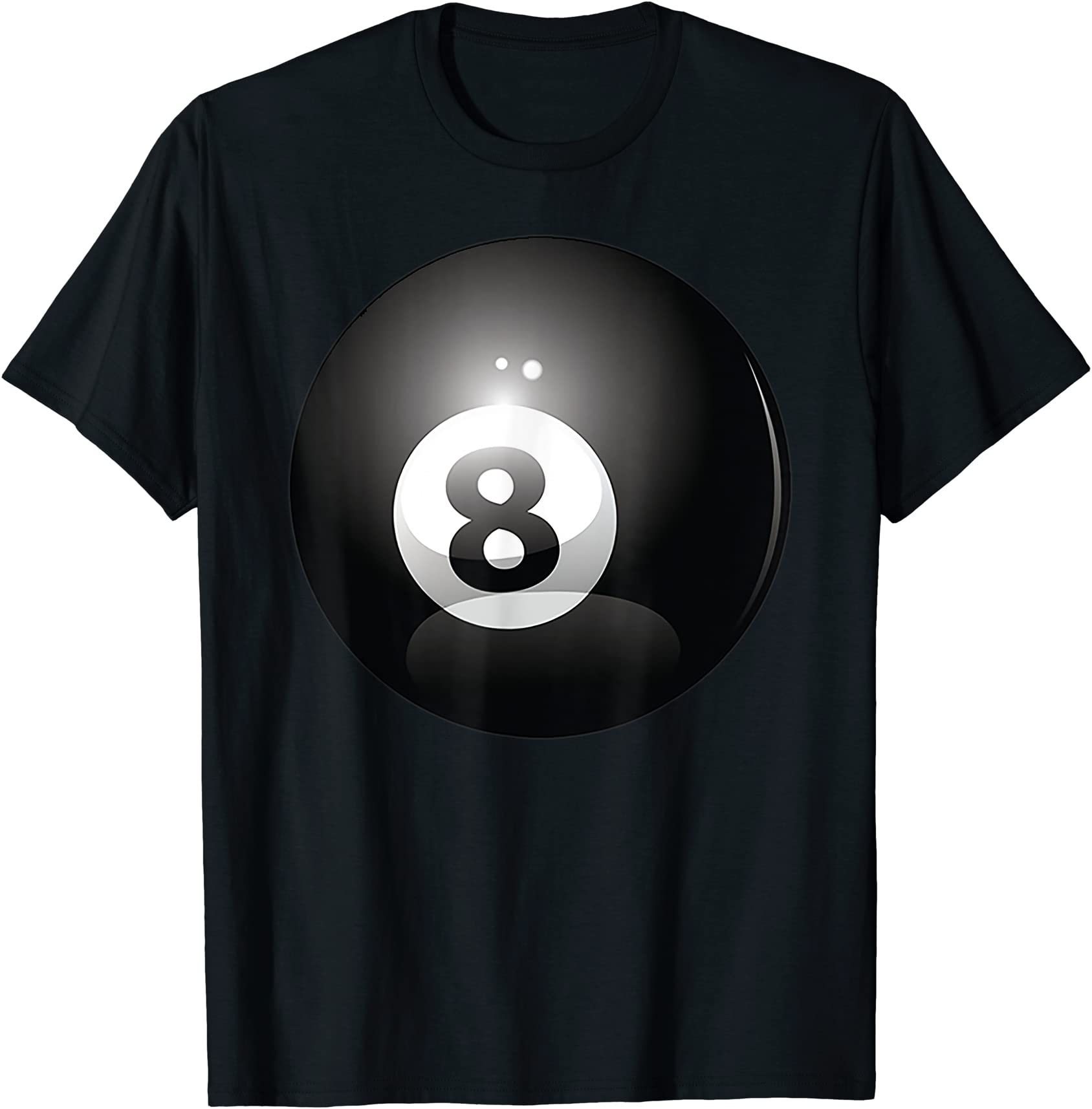 8 ball billiards pool player eight ball lucky 8 t shirt men - Buy t ...