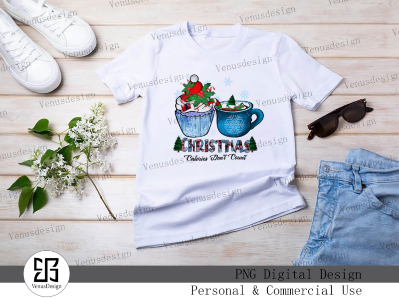 10 PNG Christmas Cake Sublimation