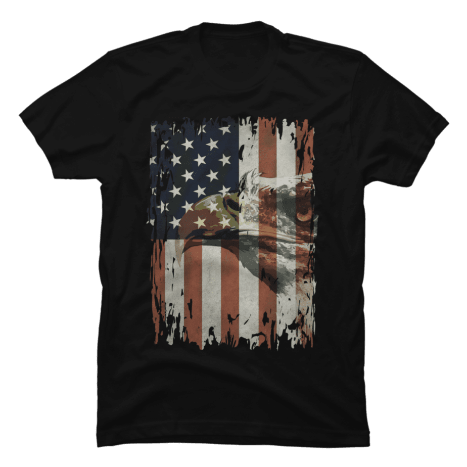 American Flag With Eagle Hidden Proud - Buy t-shirt designs