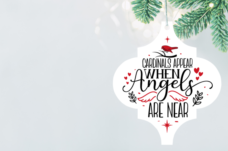 Christmas Cardinal ArabesqueOrnaments SVG Bundle