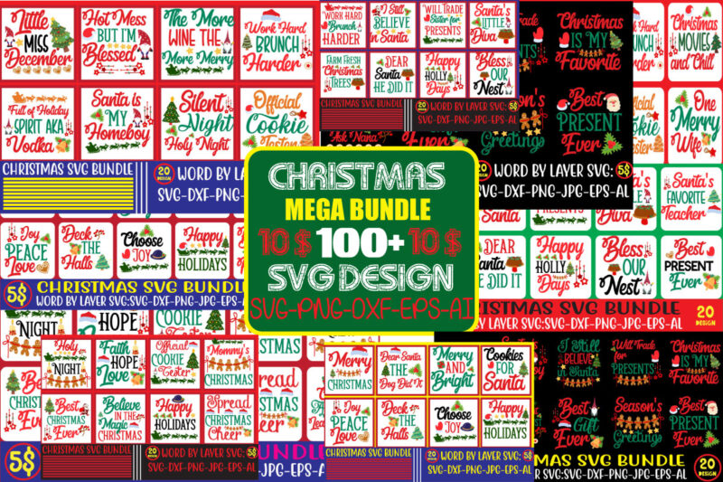 christmas t-shirt bundle , 280 T-shirt Design ,Alll Design ,Big Sell Design,christmas vector t-shirt design , santa vector t-shirt design , christmas sublimation bundle , christmas svg mega bundle ,