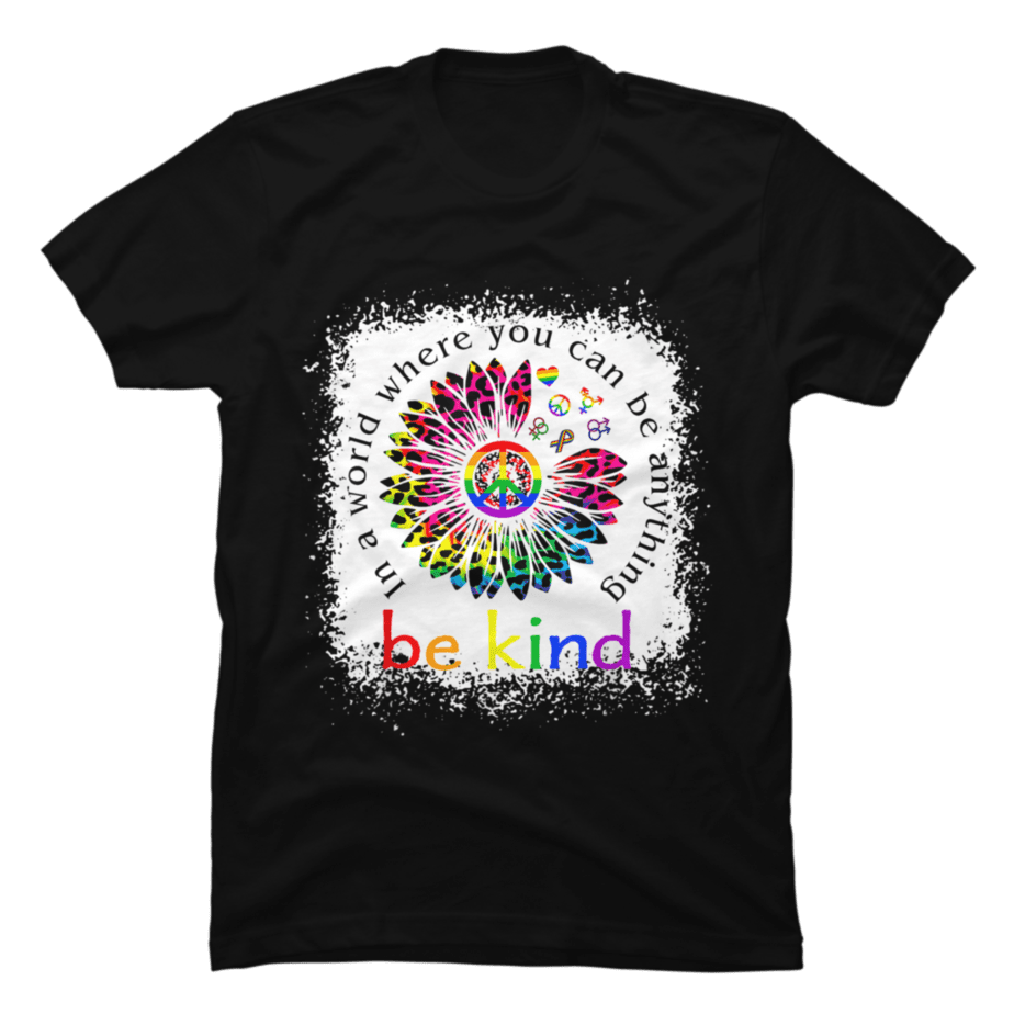 Be Kind Love Rainbow LGBT Pride LGBTQ Leopard Tiedye Les Gay - Buy t ...