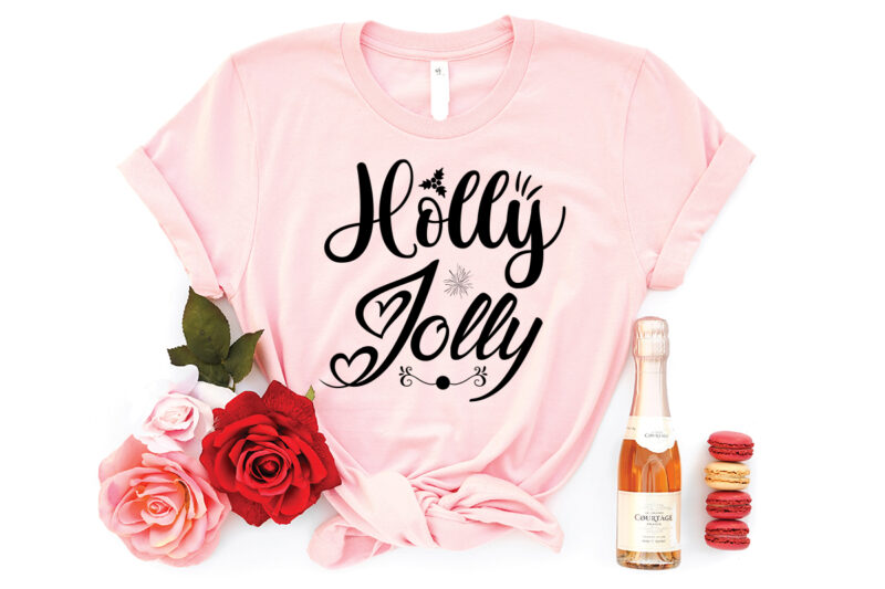 Holly jolly svg t-shirt