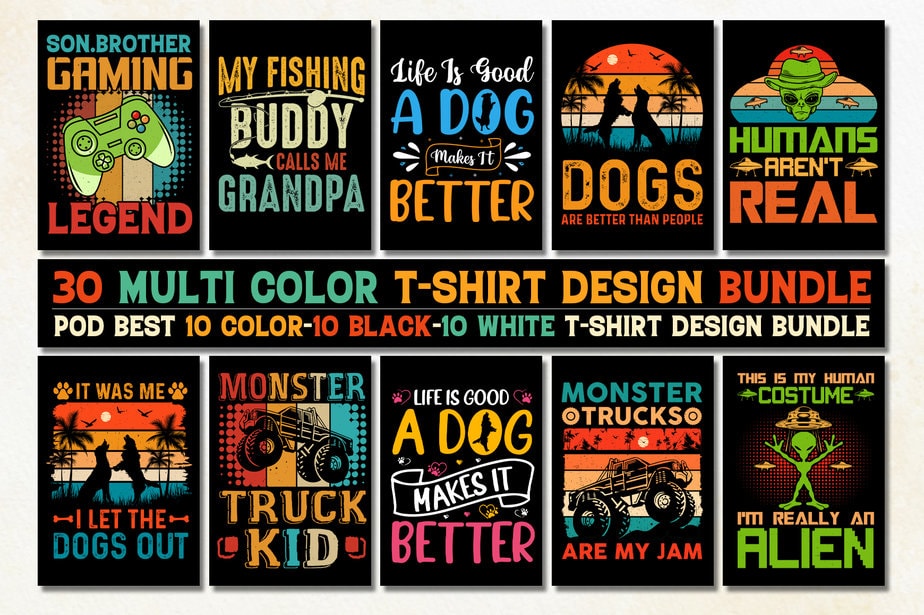 Best T-Shirt Design Bundle - Buy t-shirt designs