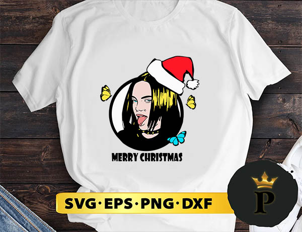 Billie Eilish Christmas SVG, Merry christmas SVG, Xmas SVG Digital Download