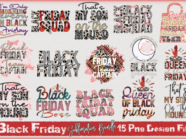 Black friday sublimation bundle t shirt template