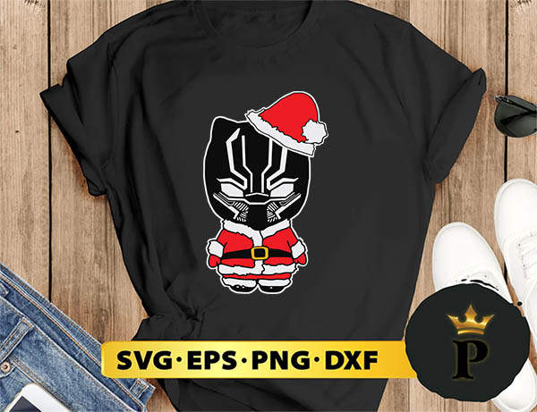 Black Panther Hat Santa Merry Christmas SVG, Merry christmas SVG, Xmas SVG Digital Download