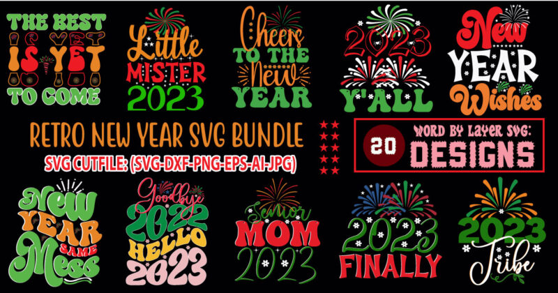 New year SVG bundle,New Years SVG Bundle, New Year's Eve Quote, Cheers 2023 Saying, Nye Decor, Happy New Year Clip Art, New Year, 2023 svg, LEOCOLOR, Happy New Year SVG