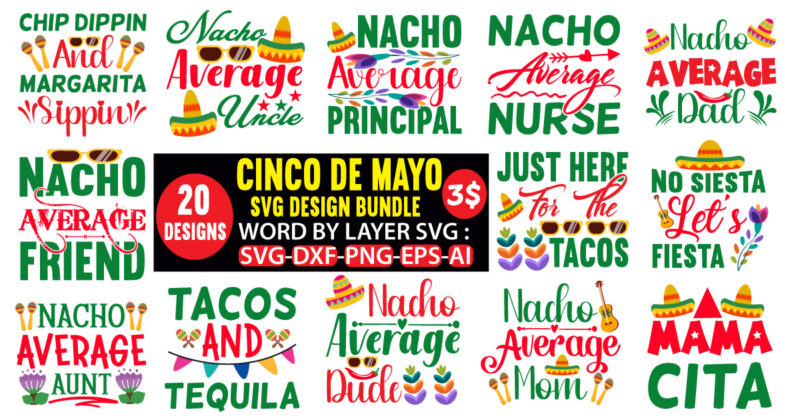 Cinco De Mayo T-shirt Mega Bundle, Mega Bundle, Cinco De Mayo Svg Mega Bundle, Svg Mega Bundle, Fiesta girl party SVG, Cinco de Mayo SVG, layered file for digital download