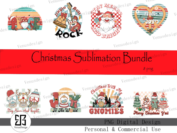 Christmas sublimation bundle t shirt vector file