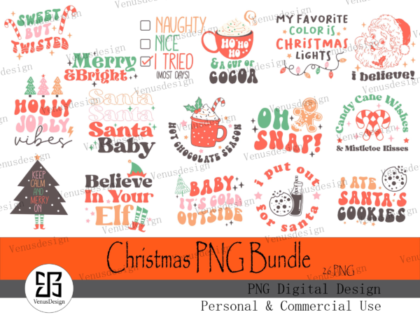 Christmas png bundle t shirt vector file