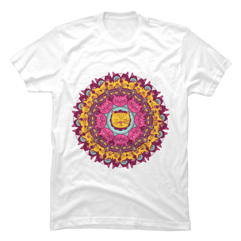 Cat Mandala - Buy t-shirt designs