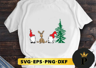 Christmas Gnome Tree SVG, Merry christmas SVG, Xmas SVG Digital Download t shirt vector file