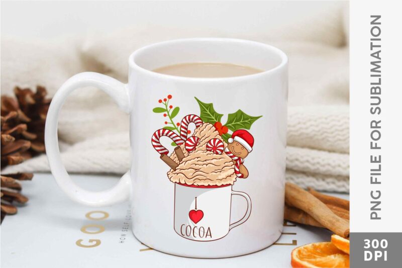 Christmas Hot Cocoa and Coffee Cup Sublimation Bundle