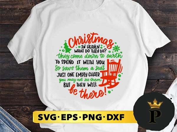 Christmas in heaven svg, merry christmas svg, xmas svg digital download t shirt vector file