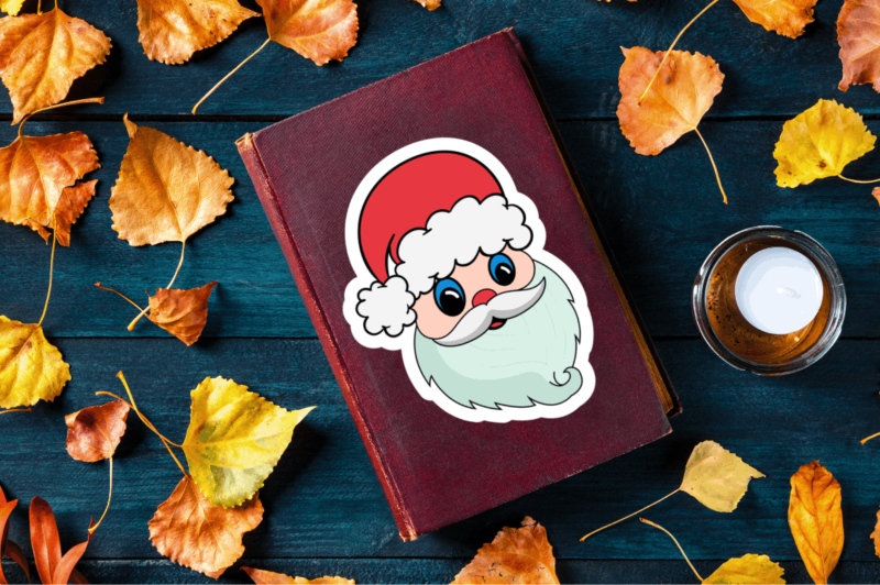 Santa Claus faces Sticker Bundle