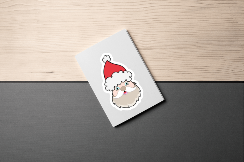 Santa Claus faces Sticker Bundle