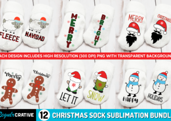 Christmas Sock Sublimation