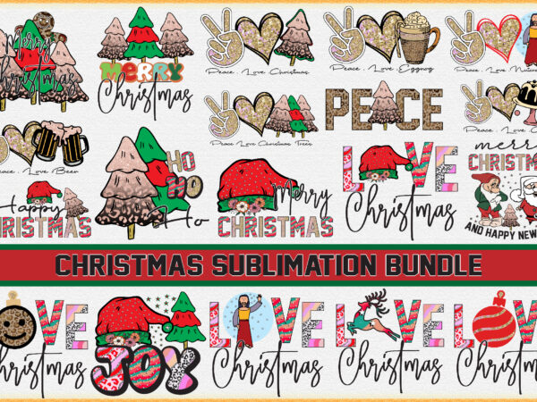 Christmas sublimation bundle 20 design