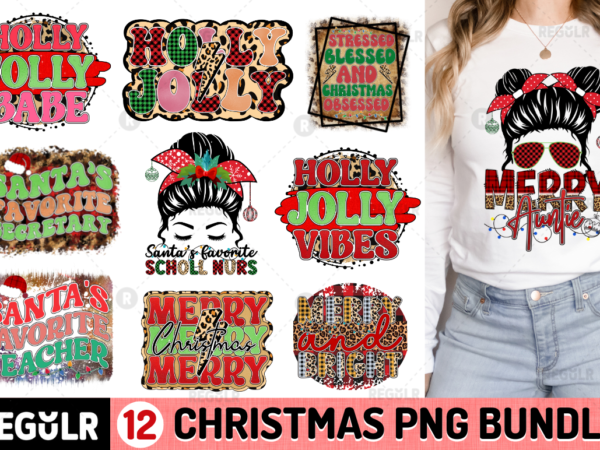 Christmas sublimation bundle t shirt vector file