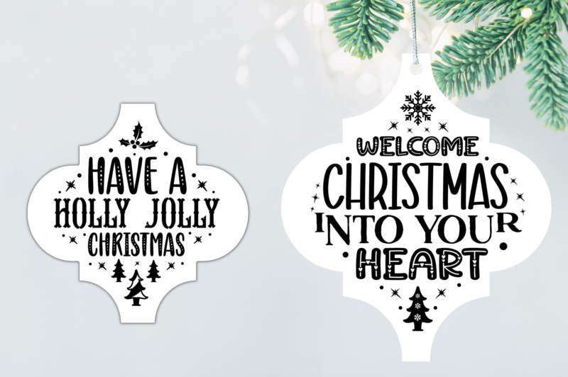 Christmas Arabesque Tile SVG Bundle