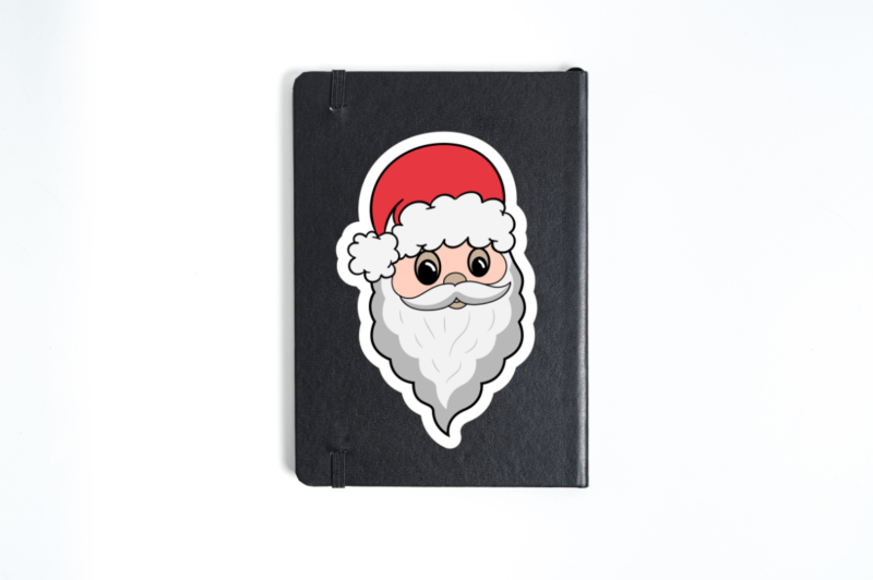 Santa Claus faces Sticker Bundle