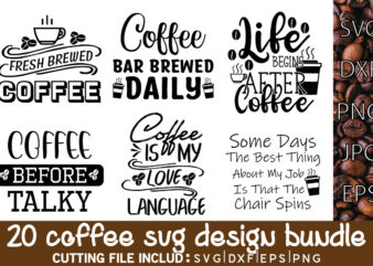 Coffee SVG Bundle, Funny Coffee SVG