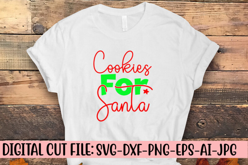 Cookies For Santa SVG Cut File