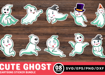 Cute Ghost Sticker Bundle