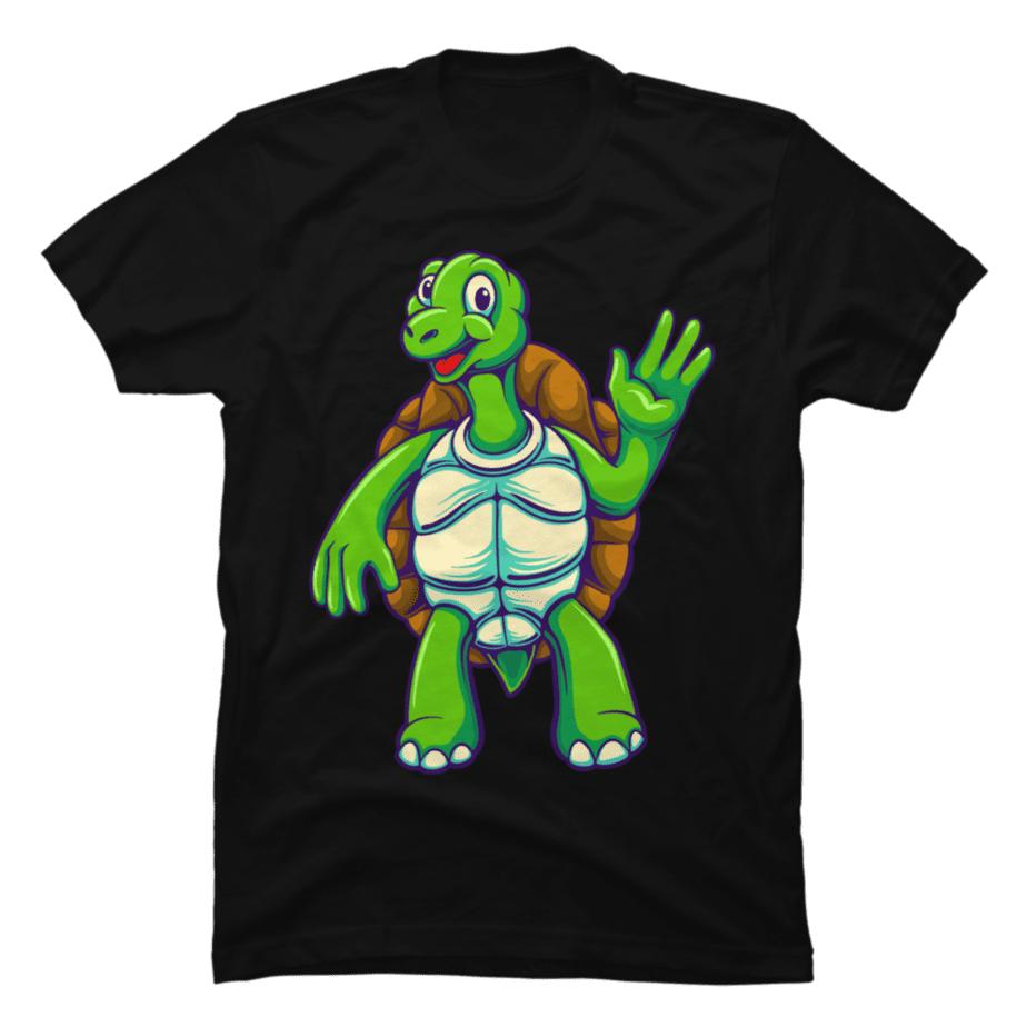 Cute sea turtle cartoon t shirt design - Buy t-shirt designs