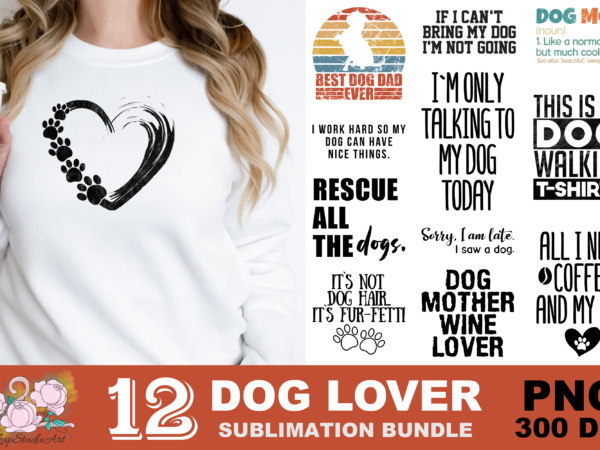 Love dogs paw png sublimation design