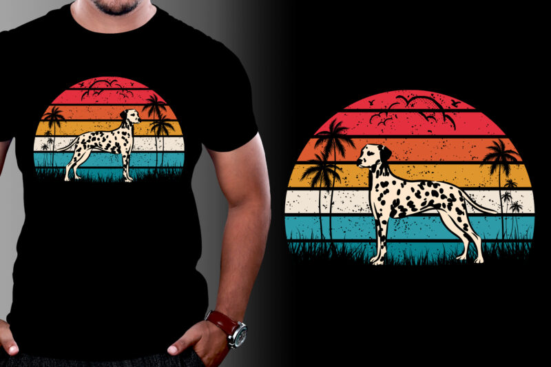 Retro Vintage Sunset T-Shirt Graphic Bundle