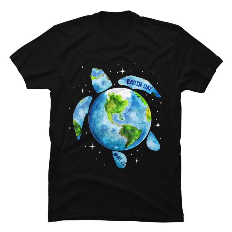 Earth Day Restore Earth Sea Turtle Art Save the Planet - Buy t-shirt ...