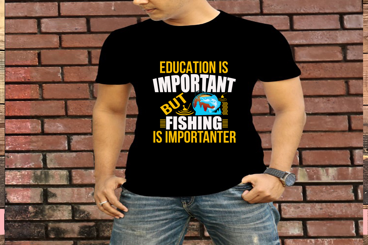 Vintage Fishing Shirt, School Is Important But Fishing Is Importanter