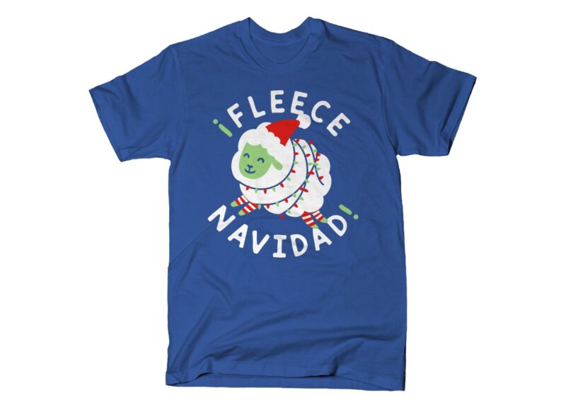 fleece navidad tshirt