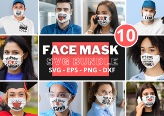 Face Mask SVG Bundle t shirt graphic design