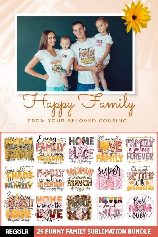 Funny Family Sublimation Bundle