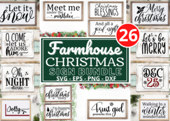 Farmhouse Christmas Sign Bundle